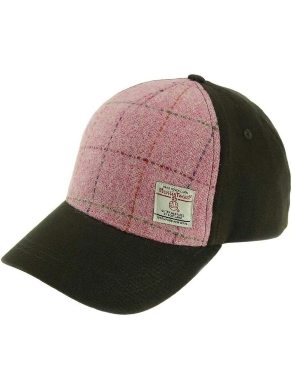 Tartan Baseball Cap in Harris Tweed | Stylish Scottish Hat for Casual Wear
